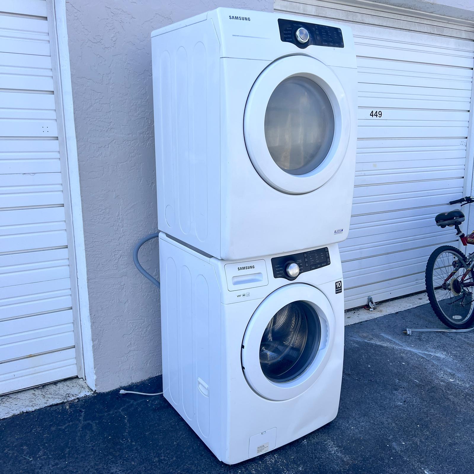 Samsung Washer and Dryer Front Load Set - White Samsung Washer and Dryer Front Load Set - White